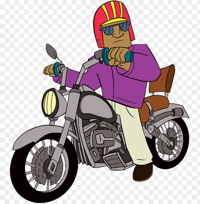 at the movies, cartoons, sally bollywood, harry bollywood on his motorcycle, 