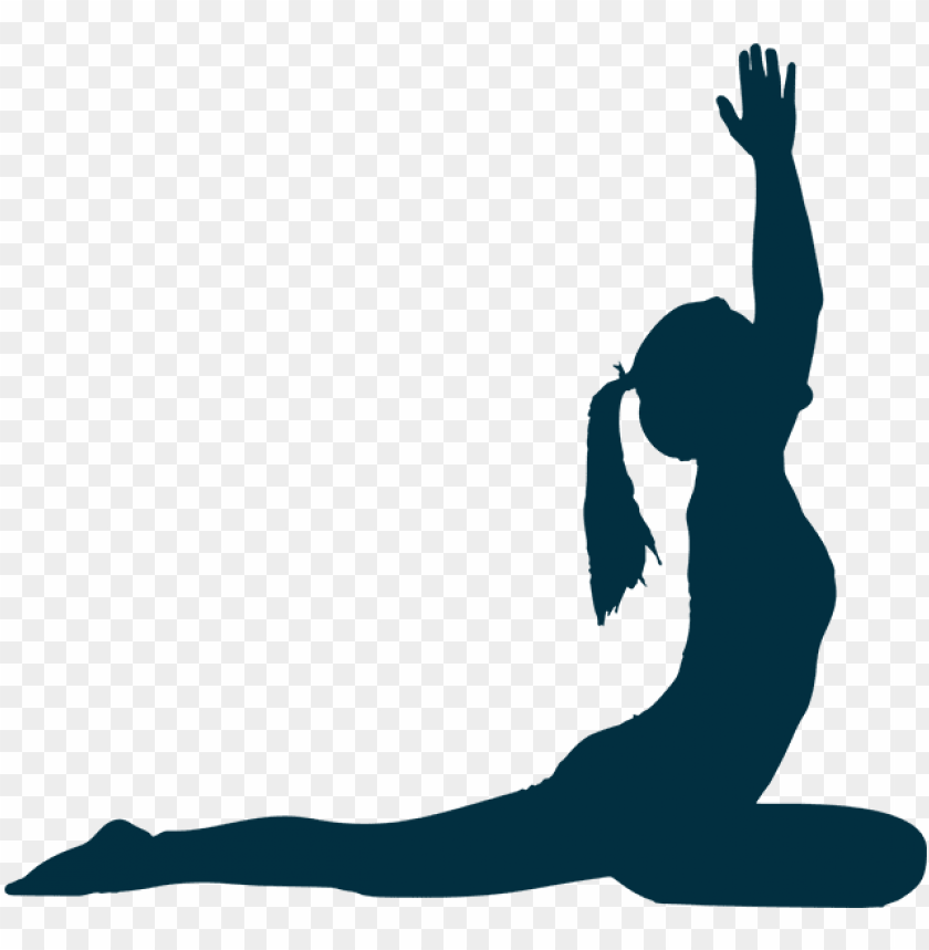 yoga pose silhouette png