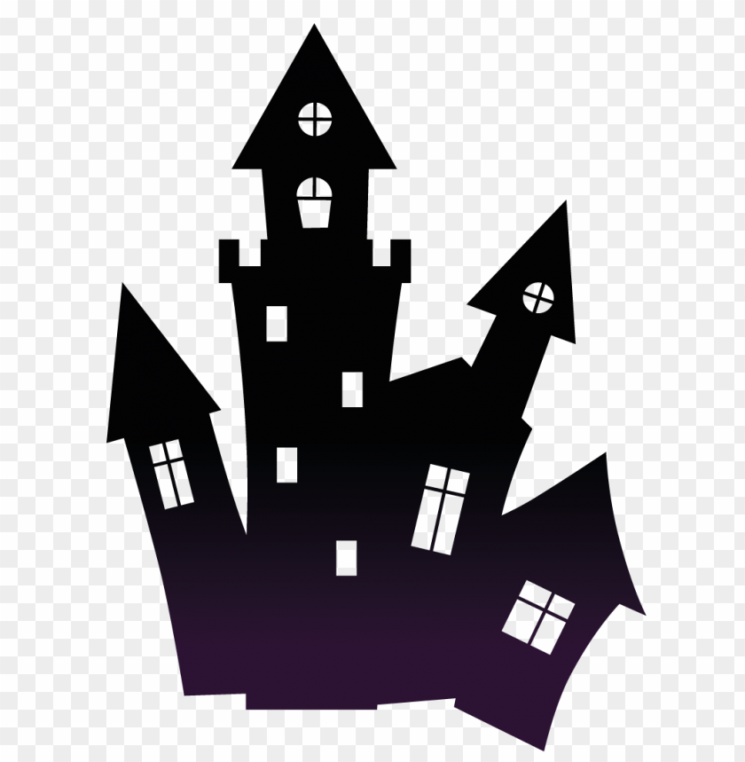 Haunted House Halloween PNG Image With Transparent Background