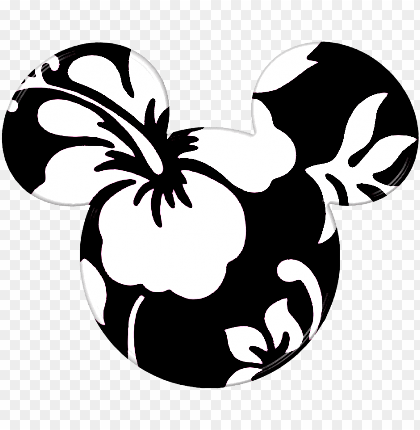 Hawaiian Mickey Mouse Head PNG Image With Transparent Background
