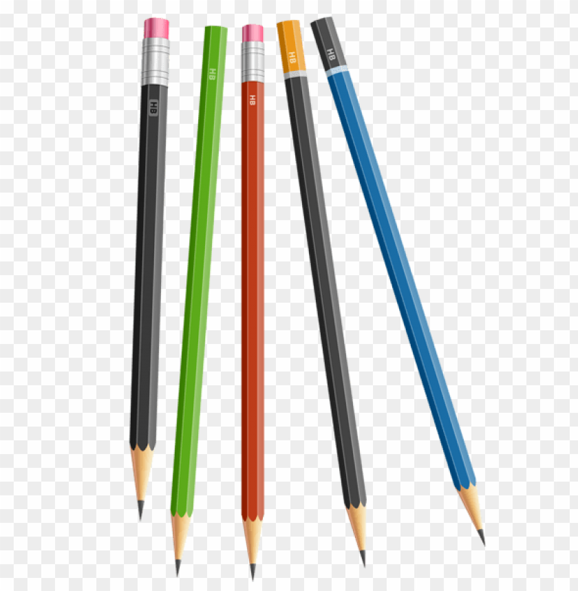 Hb Pencils Set Clipart Png Photo - 48010