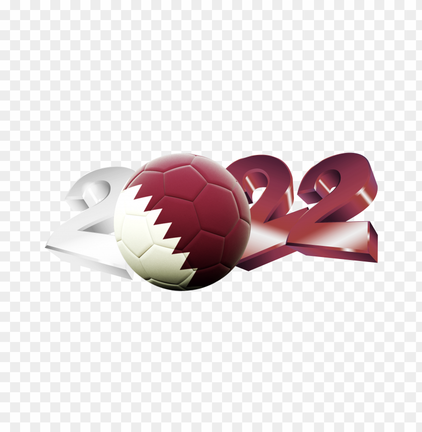 hd 2022 qatar world cup 3d football text logo PNG image with transparent background@toppng.com
