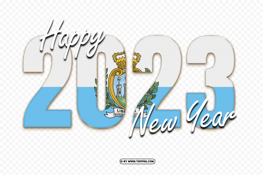 hd 2023 happy new year with san marino flag png,New year 2023 png,Happy new year 2023 png free download,2023 png,Happy 2023,New Year 2023,2023 png image