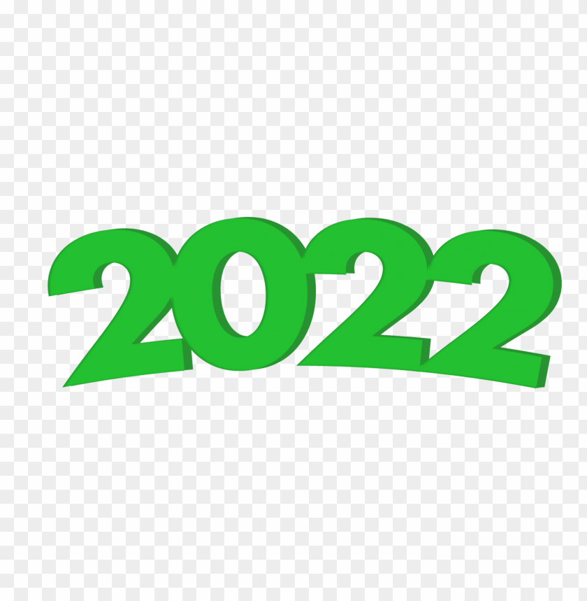Hd 3d Green 2022 Text PNG Image With Transparent Background