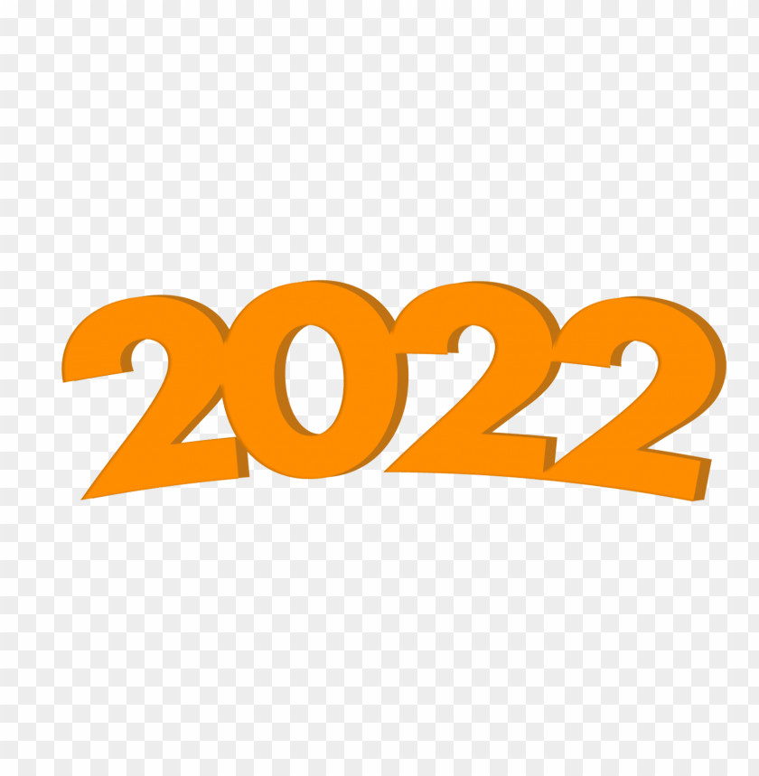 hd 3d orange 2022 text PNG image with transparent background@toppng.com