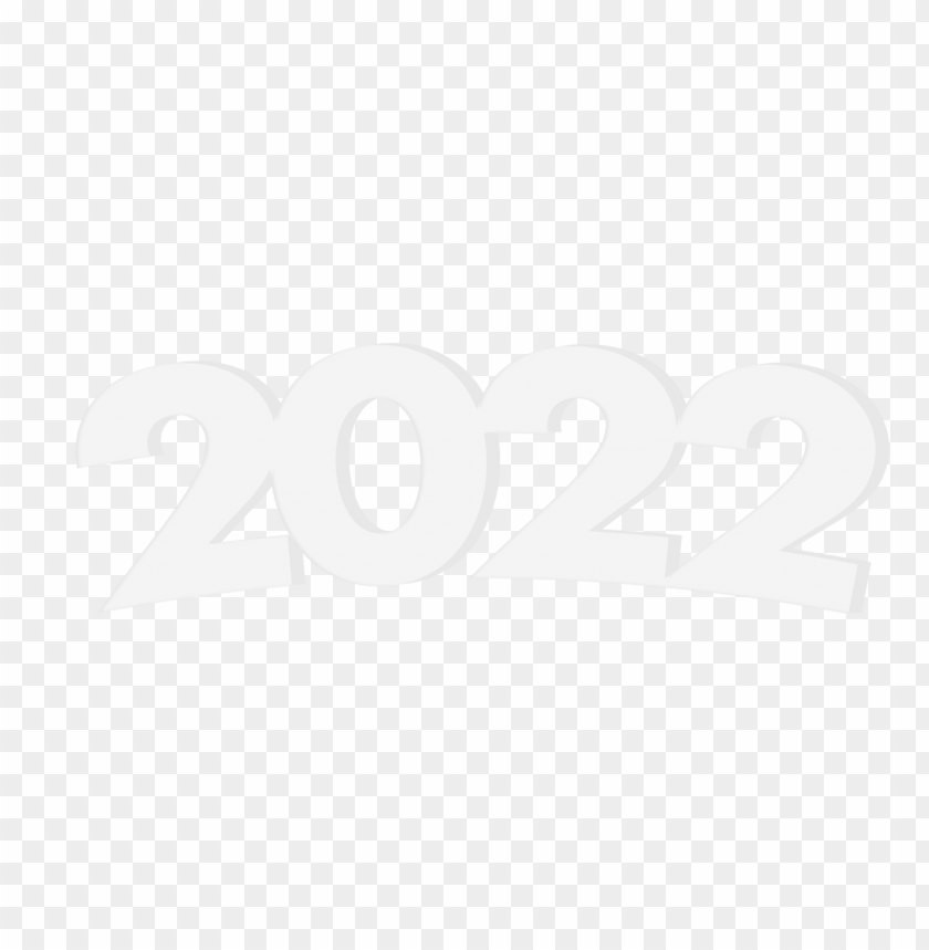 Hd 3d White 2022 Text PNG Image With Transparent Background