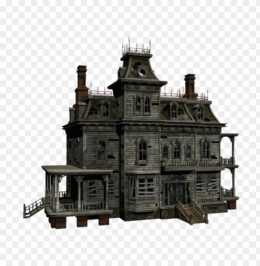 Hd Abandoned Wooden Haunted Scary Old Mansion House PNG Image With Transparent Background
