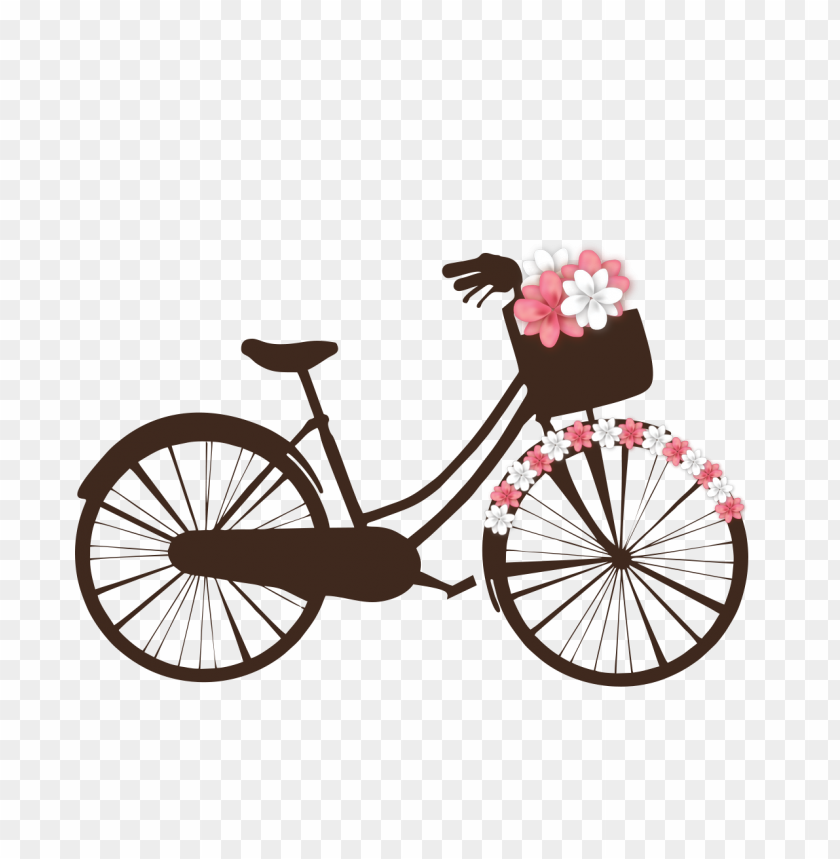 Hd Decorated Bicycle Couple Love Valentine PNG Image With Transparent Background