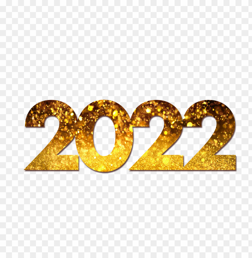 free PNG hd gold bokeh glitter 2022 text PNG image with transparent background PNG images transparent