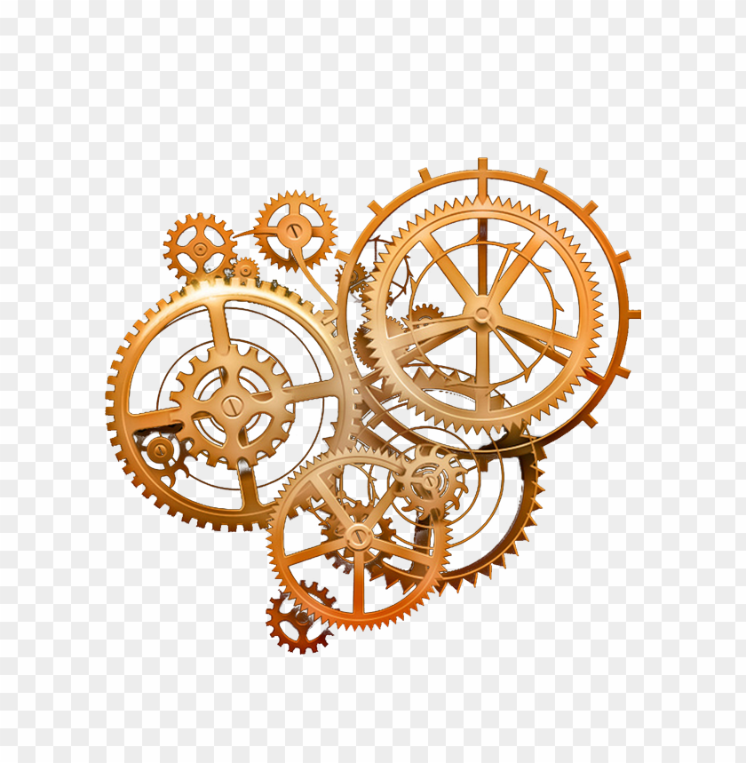 free PNG hd golden mechanical gears PNG image with transparent background PNG images transparent