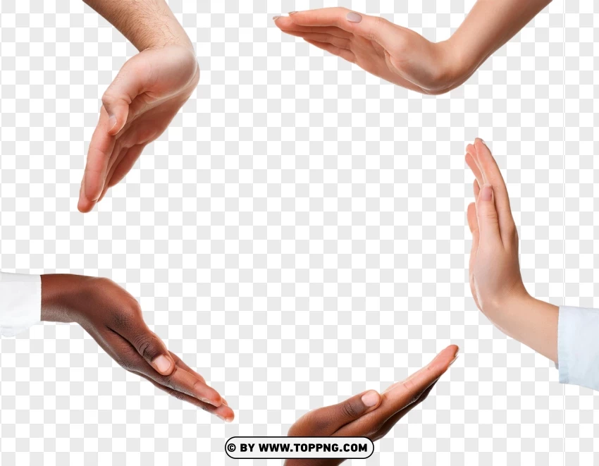 Hd Hands In Circular Gesture PNG Transparent Background