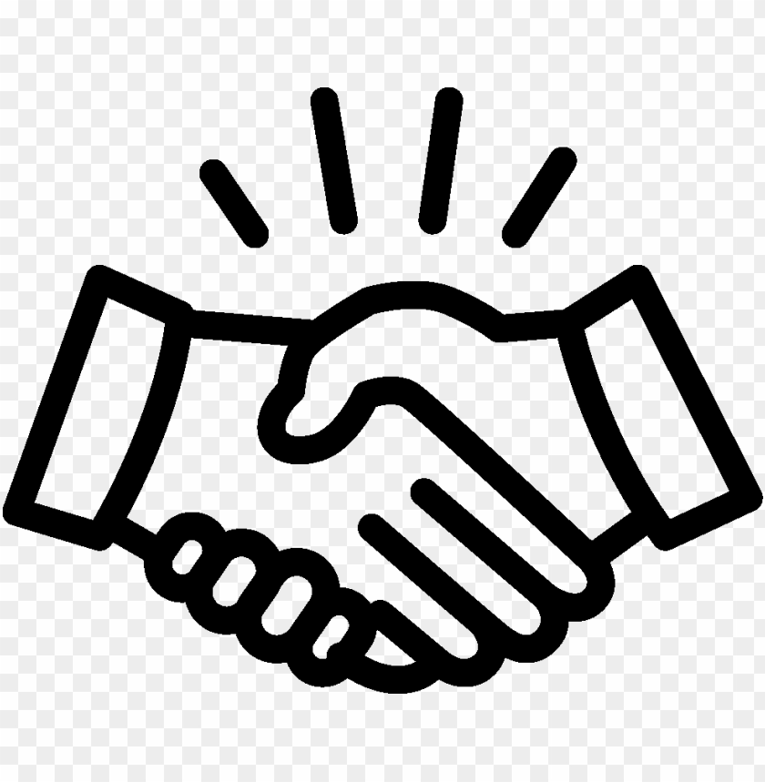 Hd Handshake Shake Hands Black Icon PNG Image With Transparent Background