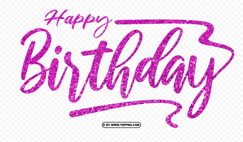 HD Happy Birthday Text Words Pink Glitter PNG , Happy birthday png,Happy birthday banner png,Happy birthday png transparent,Happy birthday png cute,Font happy birthday png,Transparent happy birthday png