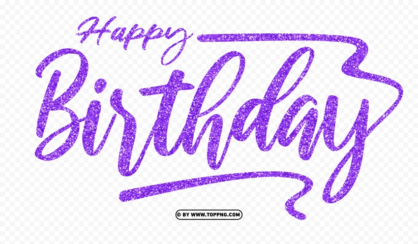 HD Happy Birthday Text Words purple Glitter PNG , Happy birthday png,Happy birthday banner png,Happy birthday png transparent,Happy birthday png cute,Font happy birthday png,Transparent happy birthday png