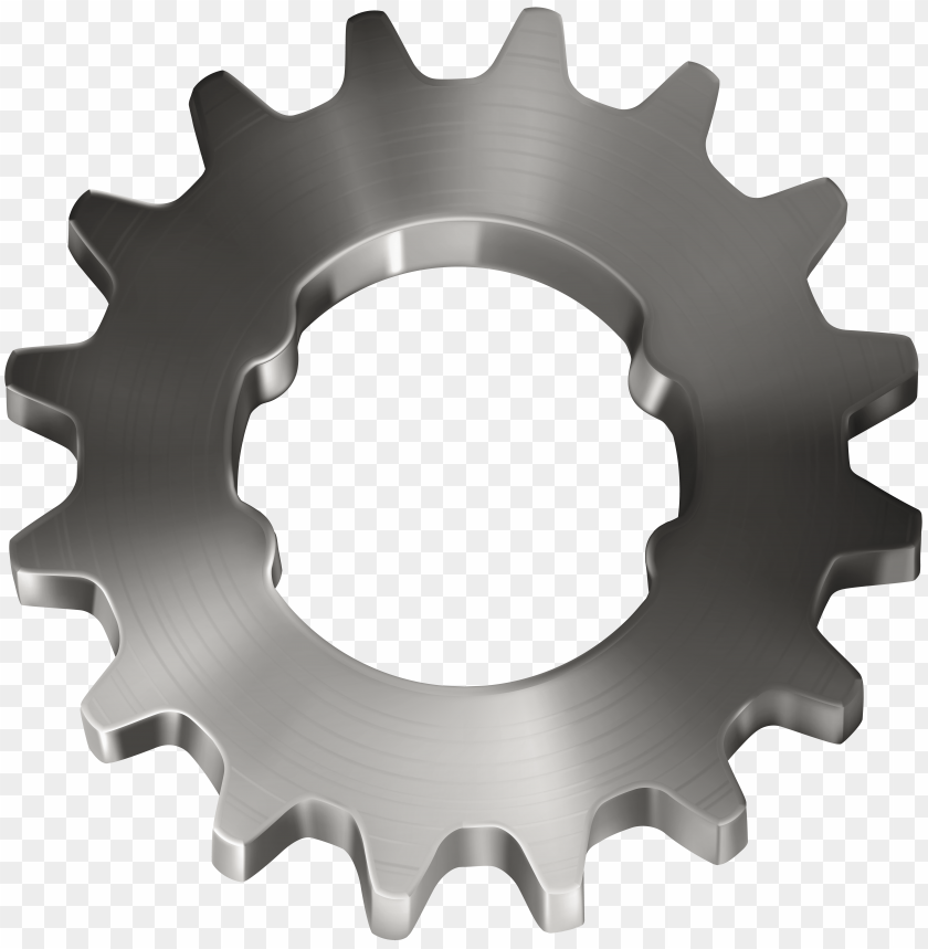hd metal silver gear cogwheel PNG image with transparent background@toppng.com