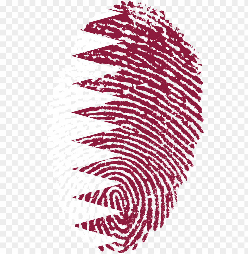 hd qatar flag fingerprint PNG image with transparent background@toppng.com