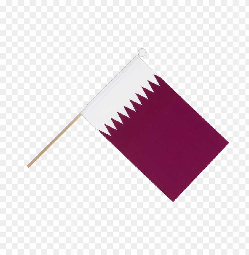 Hd Qatar Flag On Wooden Pole PNG Transparent With Clear Background ID 474499