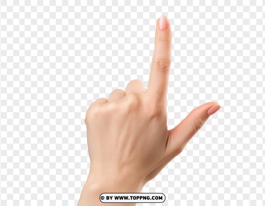 Hd Raised Hand Finger Gesture PNG Transparent Background