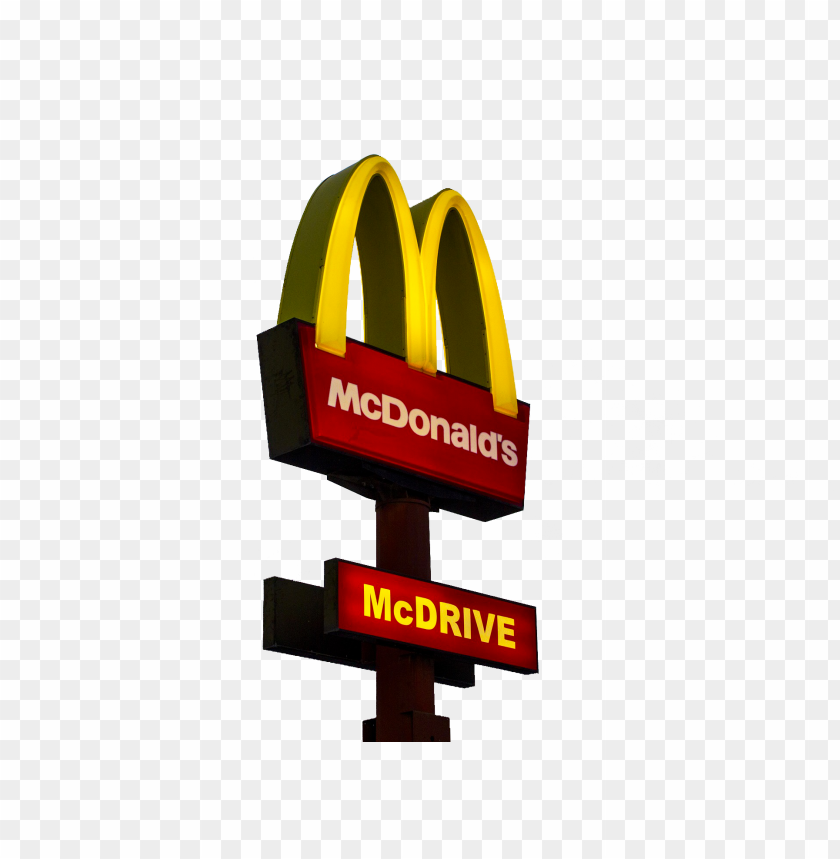 free PNG hd real mcdonalds restaurant mcdrive street sign PNG image with transparent background PNG images transparent