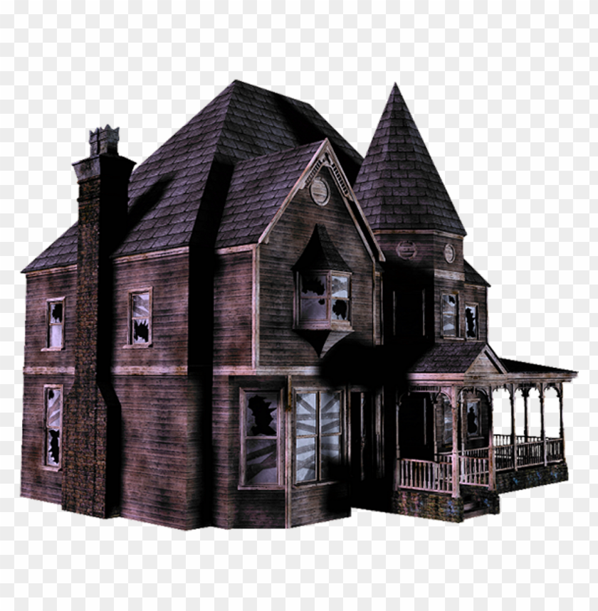 Hd Real Old Abandoned Haunted House PNG Image With Transparent Background