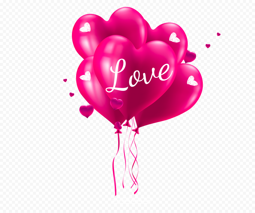 hd realistic pink heart balloons valentine's day png transparent,  love anniversary,happy valentine,love sign,valentine couple,abstract heart,heart banner