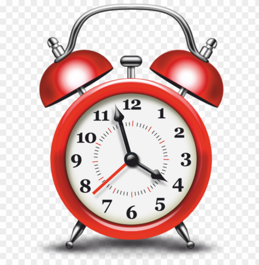 hd red alarm old clock PNG image with transparent background@toppng.com