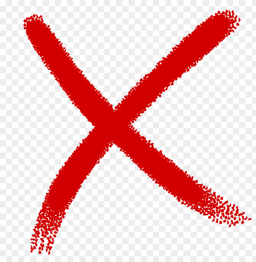 Hd Red Grunge X Cross Mark Sign Icon PNG Image With Transparent Background