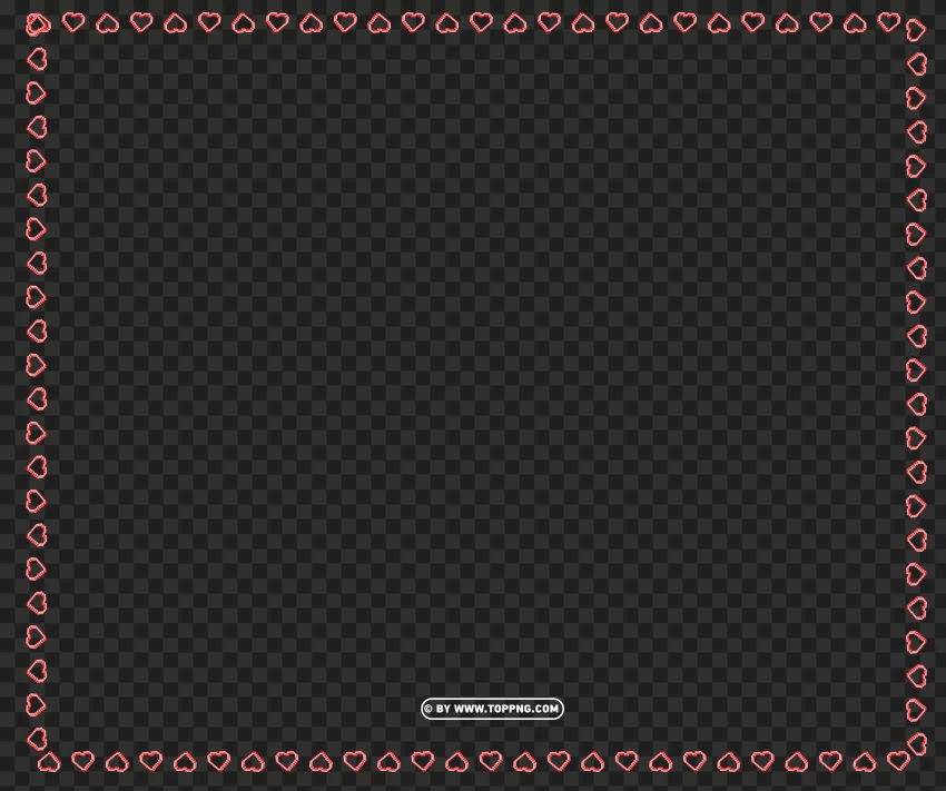 hd red pixel heart borders for valentines , valentines day frame transparent png,valentines day frame png,valentines day frame,frame hearts transparent png,frame hearts png,frame hearts
