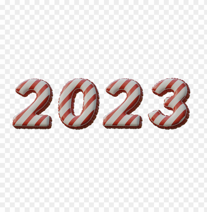 hd red & white 2023 text numbers PNG image with transparent background@toppng.com