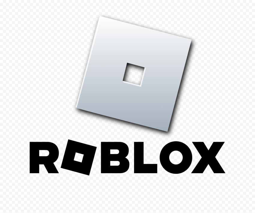 HD Roblox Black Text Logo With Symbol Sign Icon PNG - Image ID