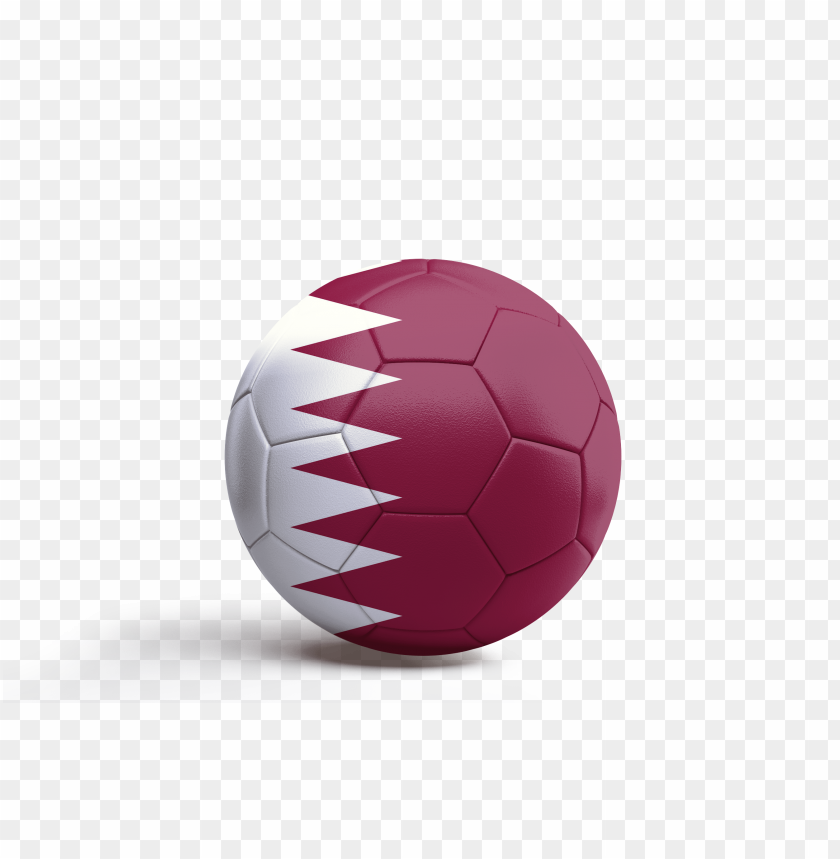 Hd  Occer Ball With Qatar Flag PNG Image With Transparent Background