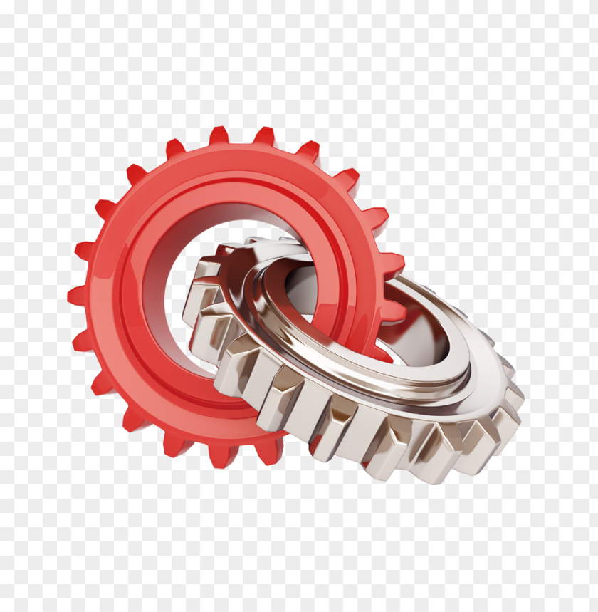 hd two 3d gears cog wheels PNG image with transparent background@toppng.com