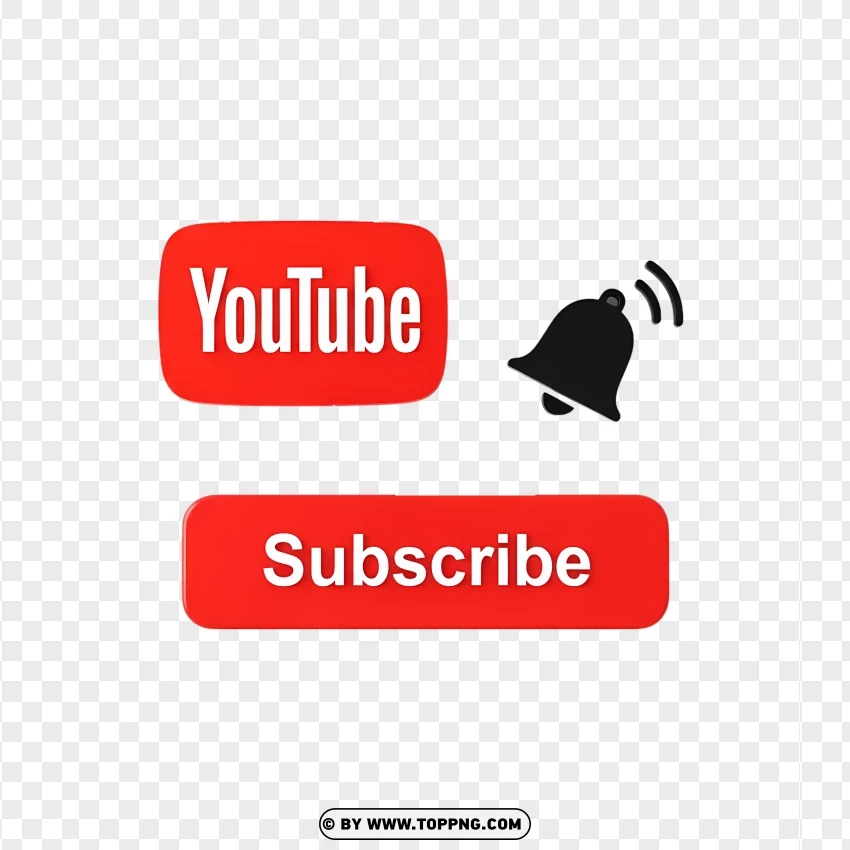 Hd Youtube Subscribe Logo And Bell PNG Transparent Background
