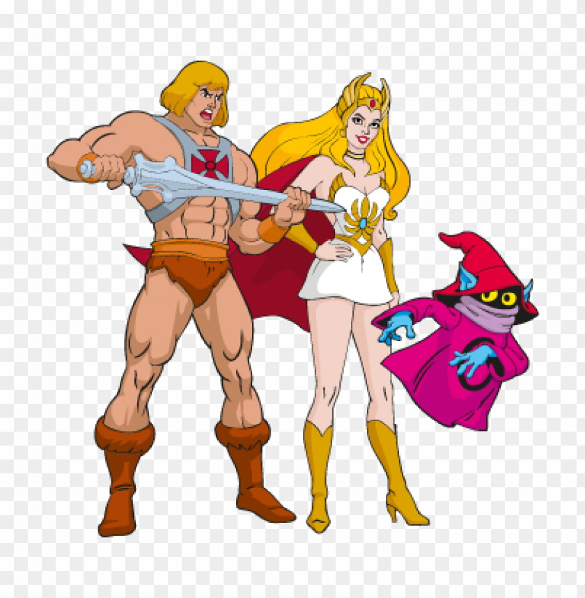  he man she ra vector download free - 465739