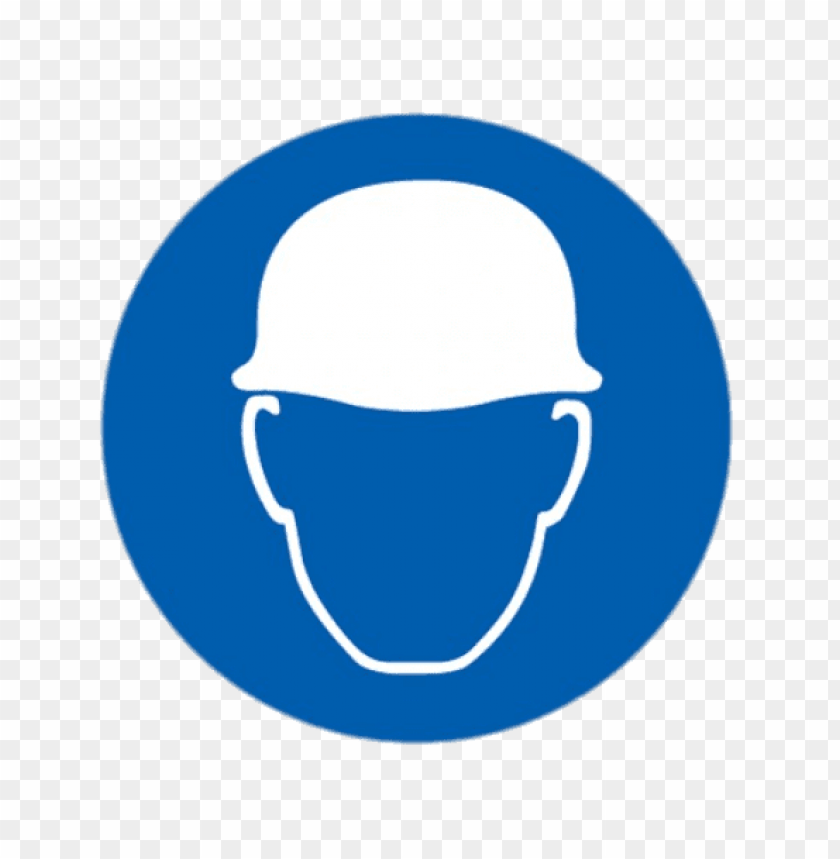 miscellaneous, safety symbols and signs, head protection symbol, 