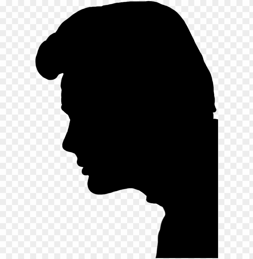 free PNG head silhouette man with locks png - silhouette man face PNG image with transparent background PNG images transparent