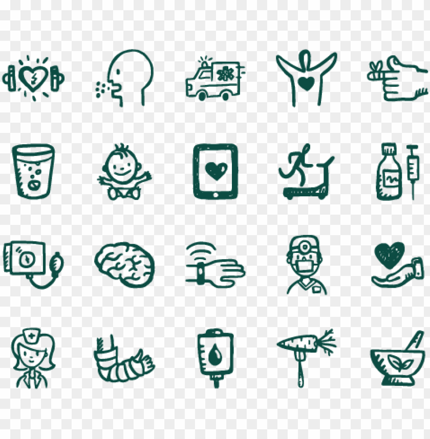 free PNG health & fitness icons - health icon hand drawn png - Free PNG Images PNG images transparent