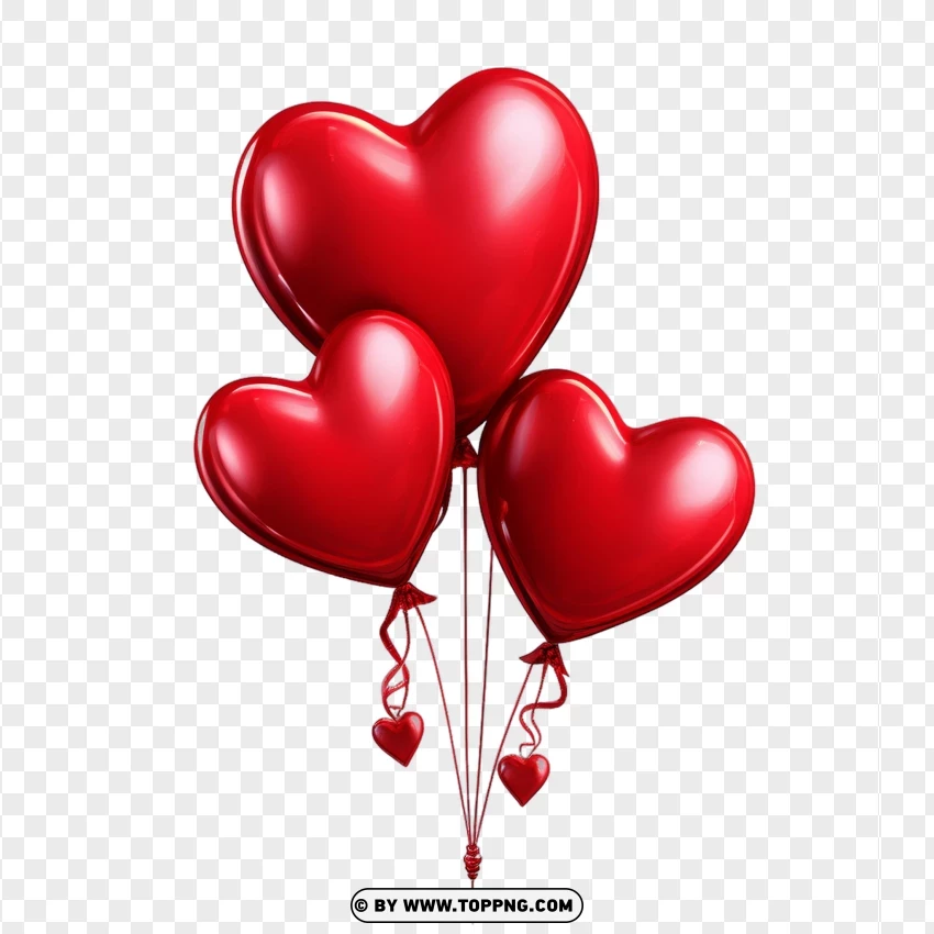 Heart Balloon PNG Transparent Background