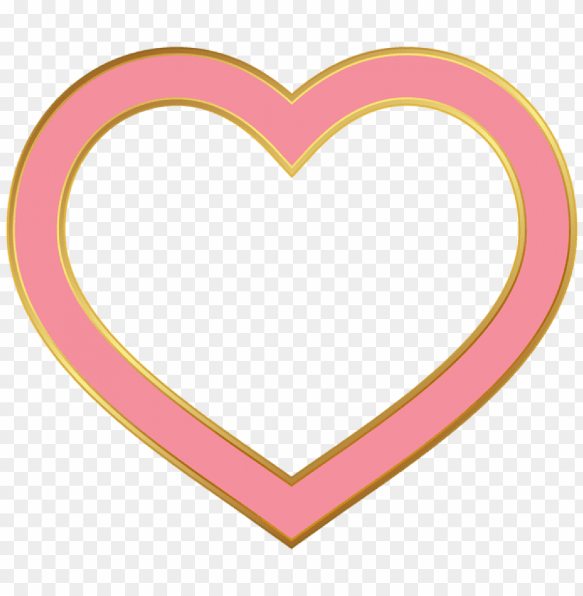 heart border pink