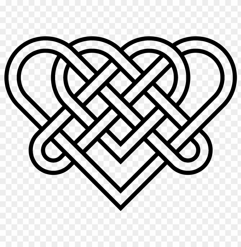 heart celtic knot PNG transparent with Clear Background ID 116191