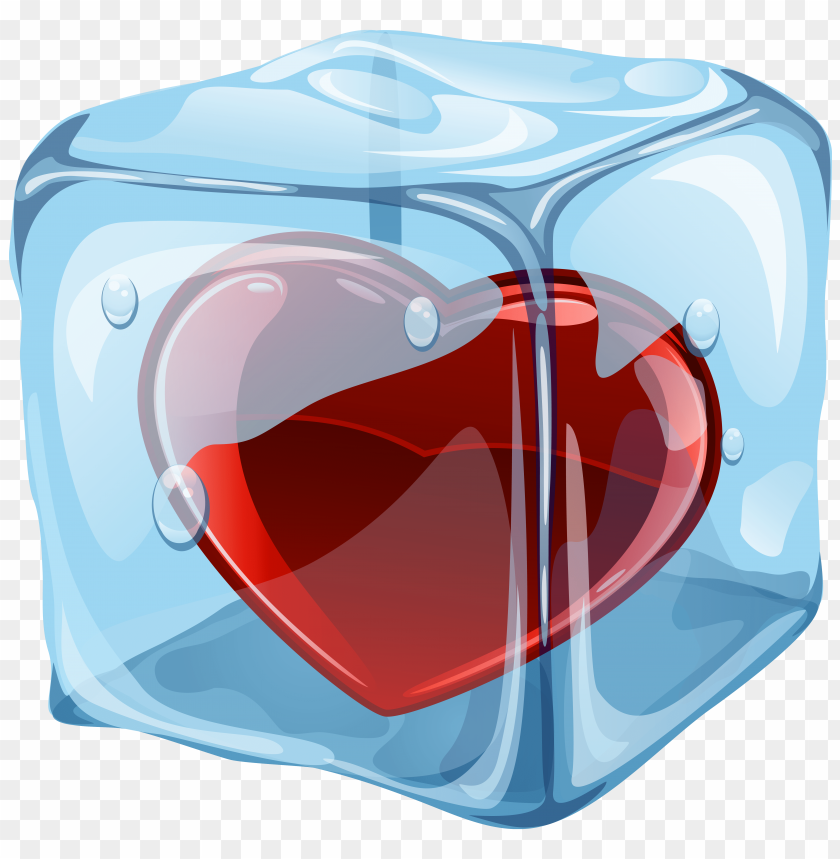 cube, heart, ice