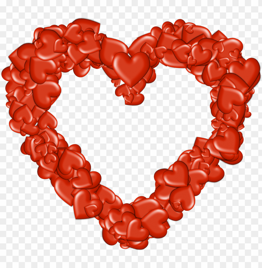 Download heart made of hearts png images background@toppng.com