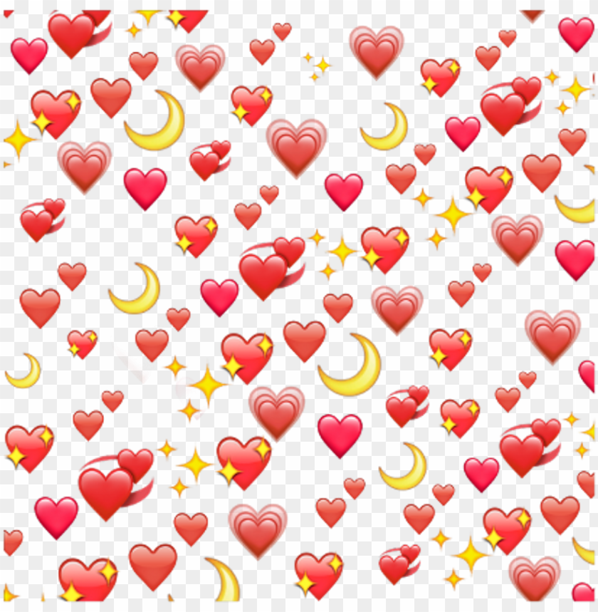 free PNG heart moon red tumblr stars yellow png tumblr stars - png emoji hearts PNG image with transparent background PNG images transparent