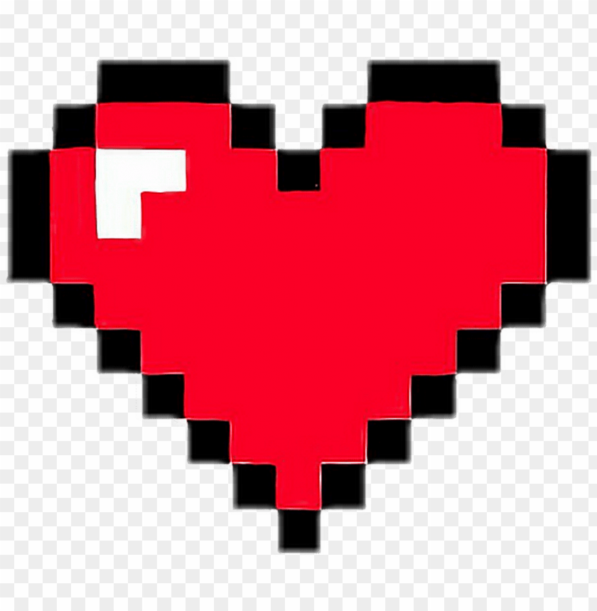 Heart Pixelart Game Retro Red Minecraft Life Pixel Corazon