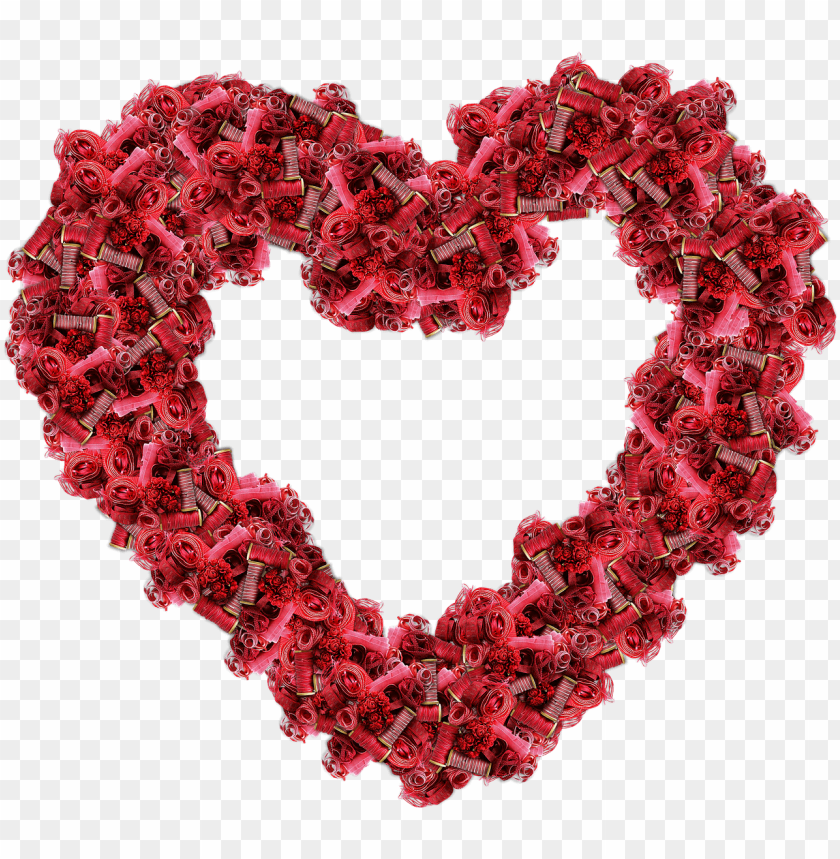 Download heart ribbon and thread red png images background@toppng.com