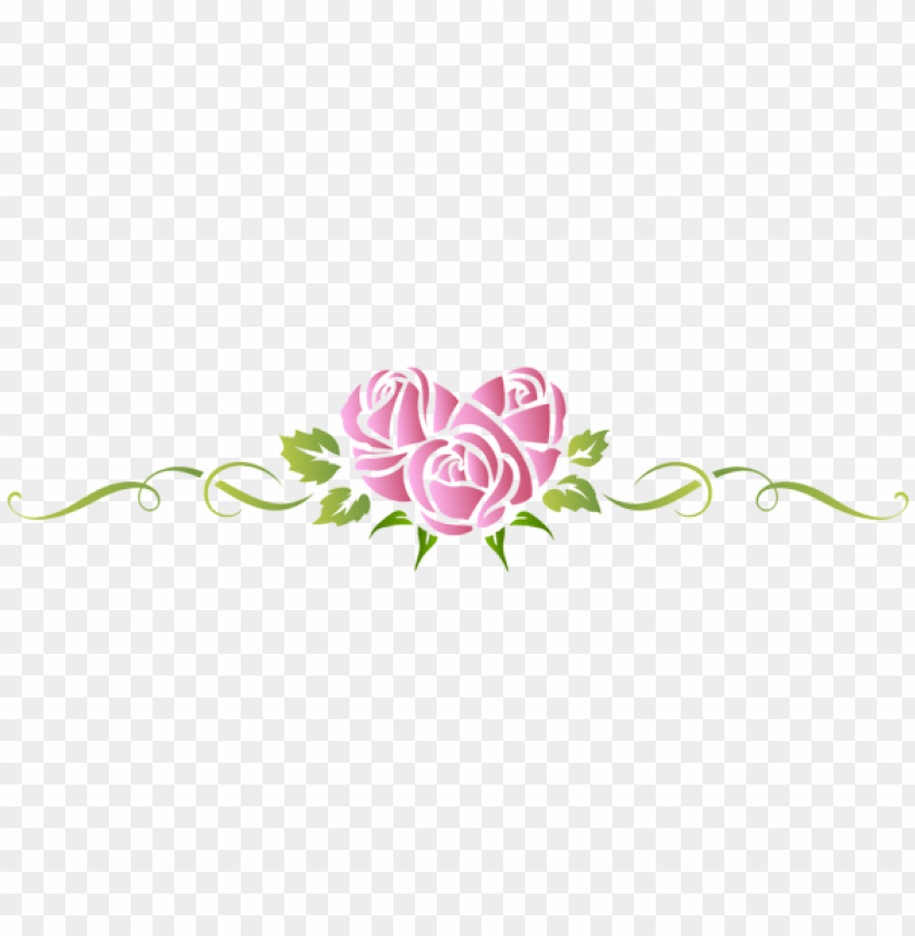 heart rose pink floral ornament png