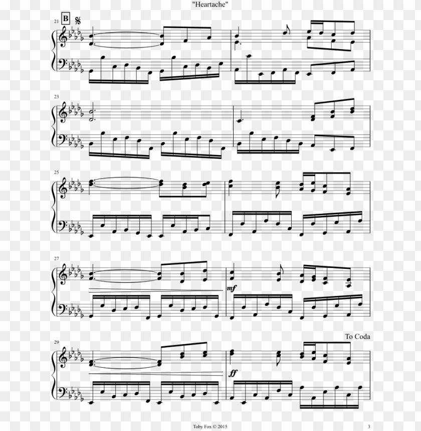 "heartache" sheet music composed by composition by - chopin piano concerto no 1 in e minor op 11 piano sheet PNG image with transparent background@toppng.com