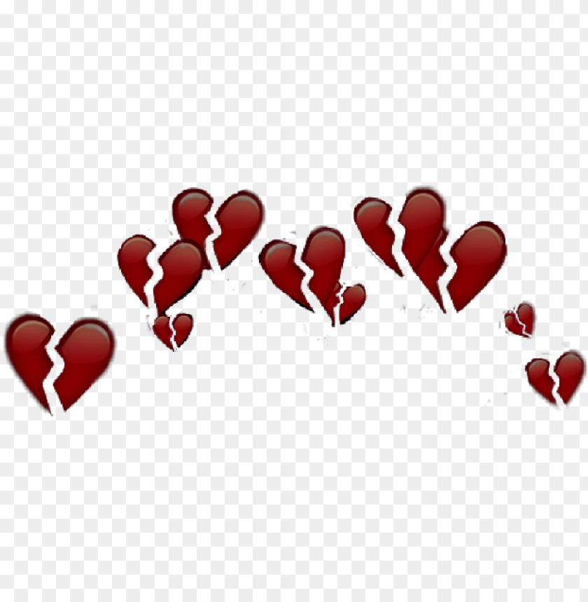 Download hearts broken emojis apple iphone crown brokenheart - iphone heart  emoji crow png - Free PNG Images | TOPpng