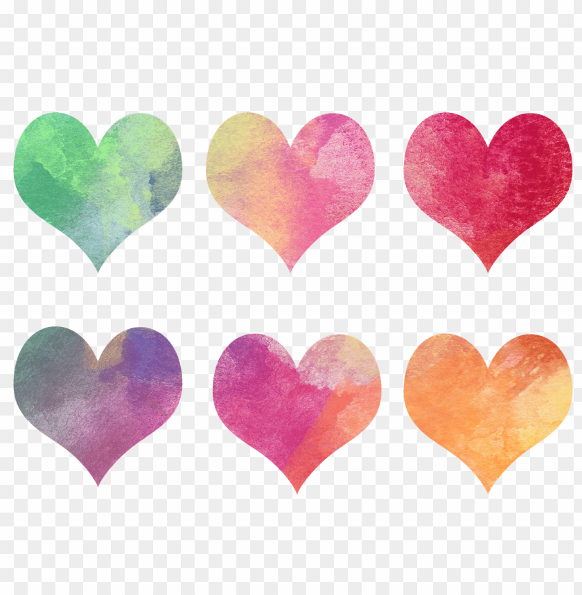 Download hearts coloured collection png images background@toppng.com