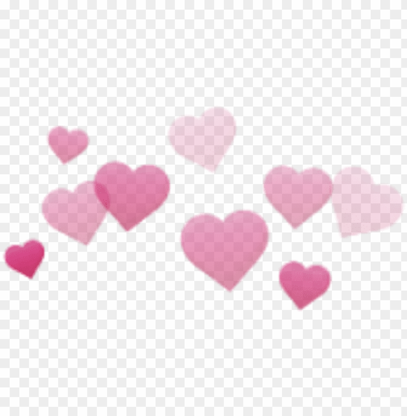 free PNG hearts cute aesthetic pink stickers transparent filter - macbook photobooth hearts PNG image with transparent background PNG images transparent